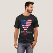 T-shirt 4 juillet Oncle Sam's Day Amérique Patriot Heart U (Devant entier)