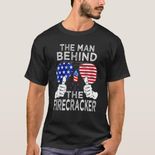 T-shirt 4 juillet Papa À Être Bébé Révèle L'Homme Derrière