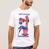 T-shirt 4 juillet Patriotique (Devant)