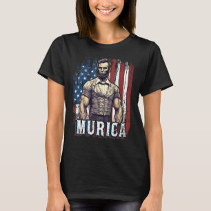 T-shirt 4 juillet Patriotique Abraham Lincoln Graphic Jul