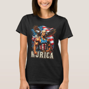T-shirt 4 juillet Patriotique Funny George Washington juil