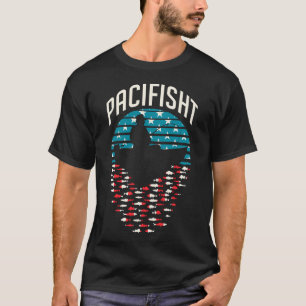 T-shirt 4 juillet Pêche Drapeau USA Poisson-chat Pêche au