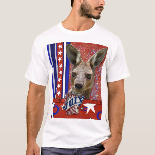 T-shirt 4 juillet pétard - kangourou