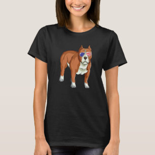 T-shirt 4 juillet Pitbull Patriotique Merica Chien 4 juill