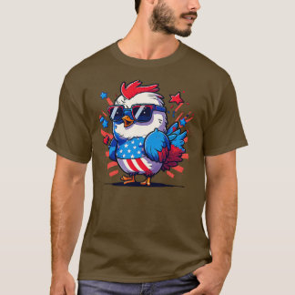T-shirt 4 juillet poulet