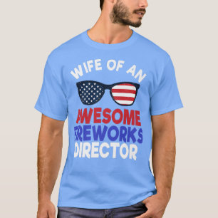 T-shirt 4 juillet Pyrotechnie Femme Feu Directeur Ame