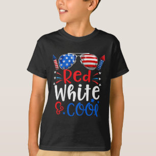 T-shirt 4 juillet Rouge Blanc Et Cool Patriotique Garçons 