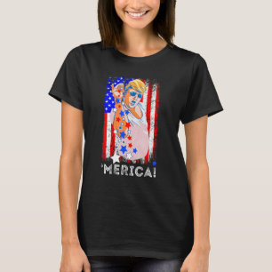 T-shirt 4 juillet Salt Merica Us American Freedom Patrio