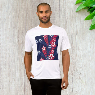 T-shirt 4 juillet Stars Mens Actif