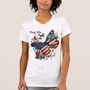 T-shirt 4 juillet Tee - shirt avec papillon