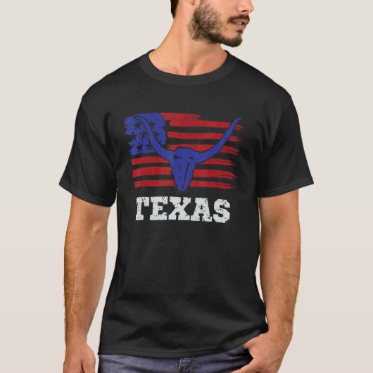 T-shirt 4 juillet Texas State Country (Devant)