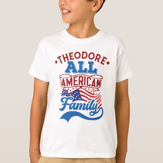 T-shirt 4 juillet Toute la famille américaine correspondan (Devant)