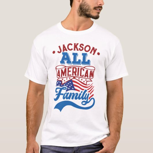 T-shirt 4 juillet Toute la famille américaine correspondan (Devant)
