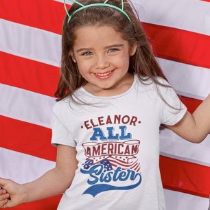 T-shirt 4 juillet Toute la famille patriotique soeur améri