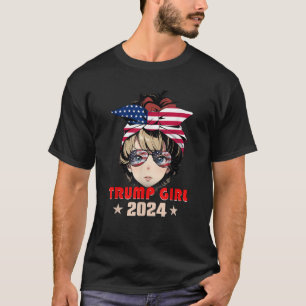 T-shirt 4 juillet Trump 45 47 Trump Girl 2024 T Shirt