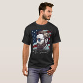 T-shirt 4 juillet Ulysses S Grant Président États-Unis (Devant entier)