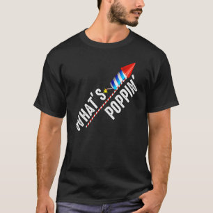 T-shirt 4 juillet Whats d'été Feu de Poppin