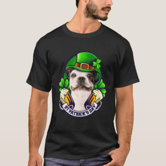 T-shirt 4 Leaf C Beer French Bulldog St Patrick Bulldog Sh