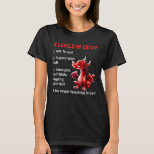T-shirt 4 Niveaux De Discussions Folles Pour S'Argumenter