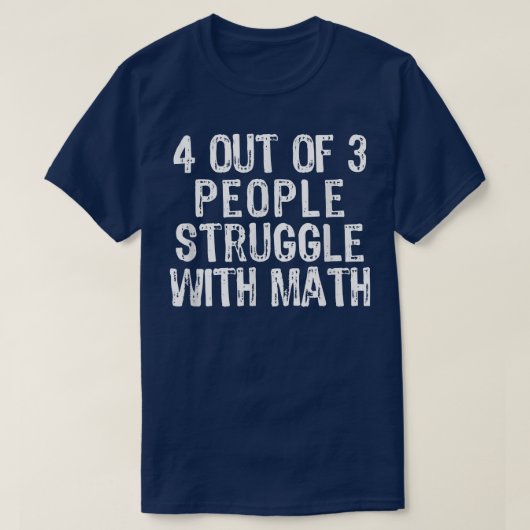 T-shirt 4 Personnes Sur 3 Luttent Avec Math Enseignant Cad (Design devant)