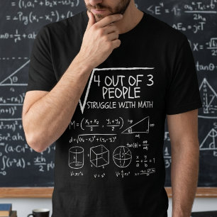 T-shirt 4 personnes sur 3 ont des difficultés avec les mat
