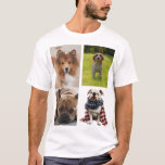 T-shirt 4 Photo Collage Dog Lover Pet<br><div class="desc">4 Photo Collage Dog Lover Pet T-Shirt</div>
