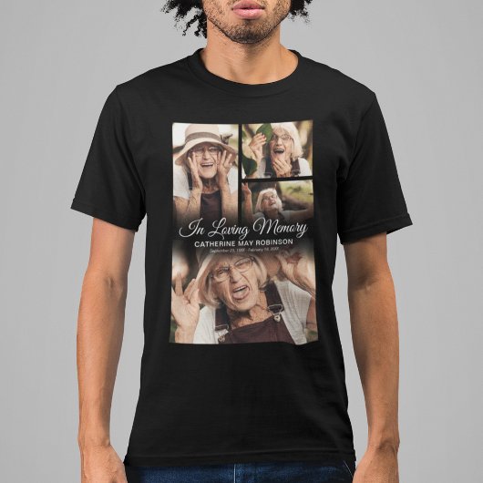 T-shirt 4 Photo En Mémoire D'Amour