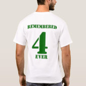 T-shirt 4 rappelés jamais (Dos)