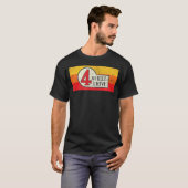 T-shirt 4 Roue 4X4 Emblème Surterrain Avec Bandes 4Wd (Devant entier)