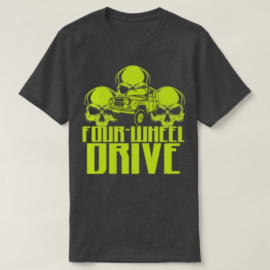 T-shirt 4 roues 4WD T (Design devant)