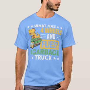 T-shirt 4 ROUES ET MOUCHES UN CAMION POUBELLE Cadeaux