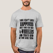 T-SHIRT 4-WHEELERS=HAPPINESS (Devant)