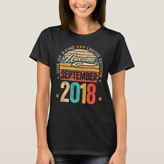 T-shirt 4 Years Old 4th Birth (Devant)