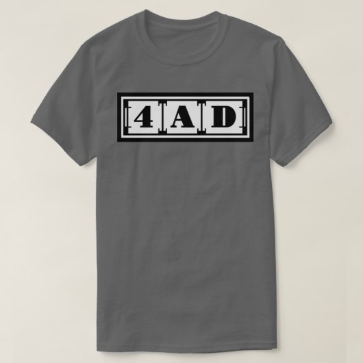 T-SHIRT 4AD (Design devant)