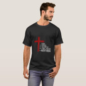 T-shirt 4Croix chrétienne donnée (Devant entier)
