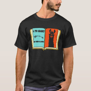 T-shirt 4e année Llama pas de problème Premier jour d'écol