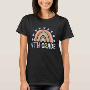 T-shirt 4e année Rainbow Girls Boys Teacher Team 4e G