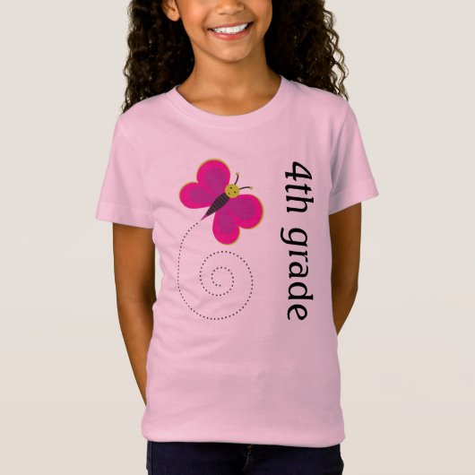 T-Shirt 4e année Retour à l'école (Devant)