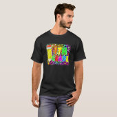 T-shirt 4E Année Retour À L'École Leopard Pencil Enseignan (Devant entier)