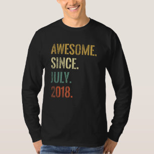 T-shirt 4e anniversaire 4 ans stupéfiant depuis juillet 20