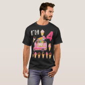 T-shirt 4e anniversaire Crew Ice Cream Camion Im 4 Anniver (Devant entier)
