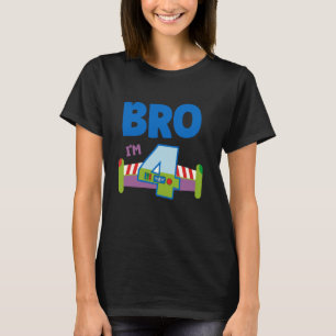 T-shirt 4e anniversaire Garçon jouet Lover Bro J'ai 4 ans