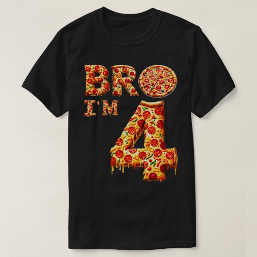 T-shirt 4E Bro Im 4 Cinq Cinquième Pizza (Design devant)