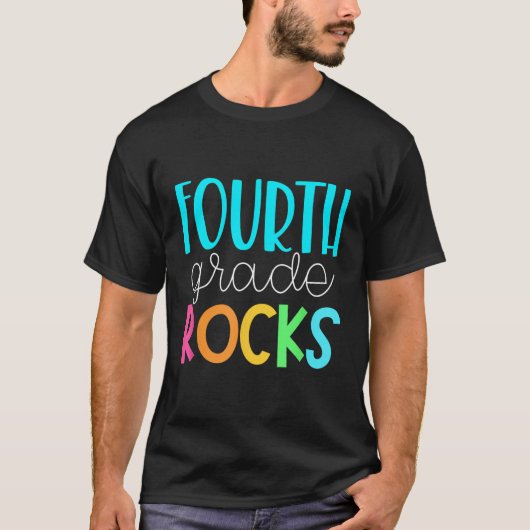 T-shirt 4E Classe Enseignant 4E Grade Rocks (Devant)