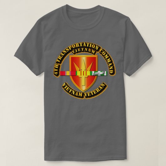 T-shirt 4e Commandement des transports avec rubans SVC (Design devant)