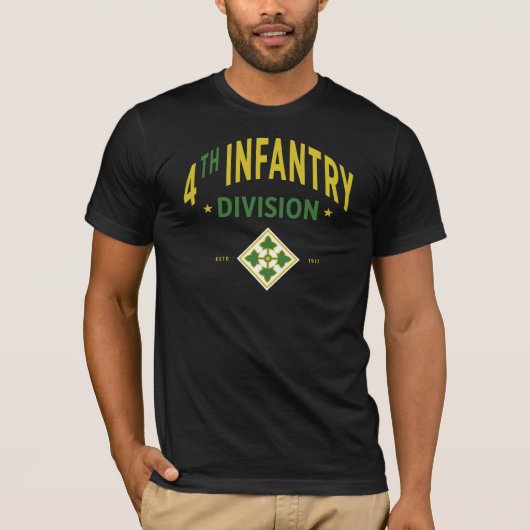 T-shirt 4e division d'infanterie - armée américaine (Devant)