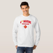T-shirt 4e division maritime " Combat quatrième " Long (Devant entier)