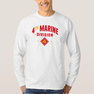 T-shirt 4e division maritime " Combat quatrième " Long