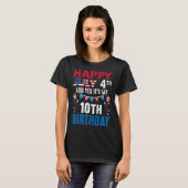 T-shirt 4e Et oui c'est mon 10e anniversaire Patriot Améri (Devant entier)