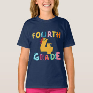 T-shirt 4e GRADE Dino Squad garçons Filles professeur B2S
